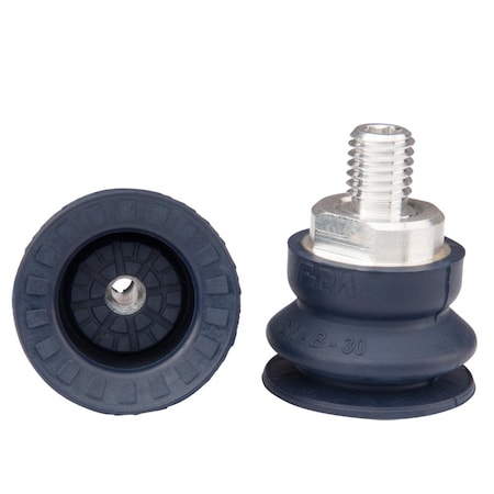 Fipa Bellows vacuum cup diam. 32 mm, NBR blue, fitting M10-male 22.030.174.1